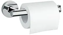 Goedkoop Hansgrohe Logis Universal toiletrolhouder zonder deksel chroom 41726000