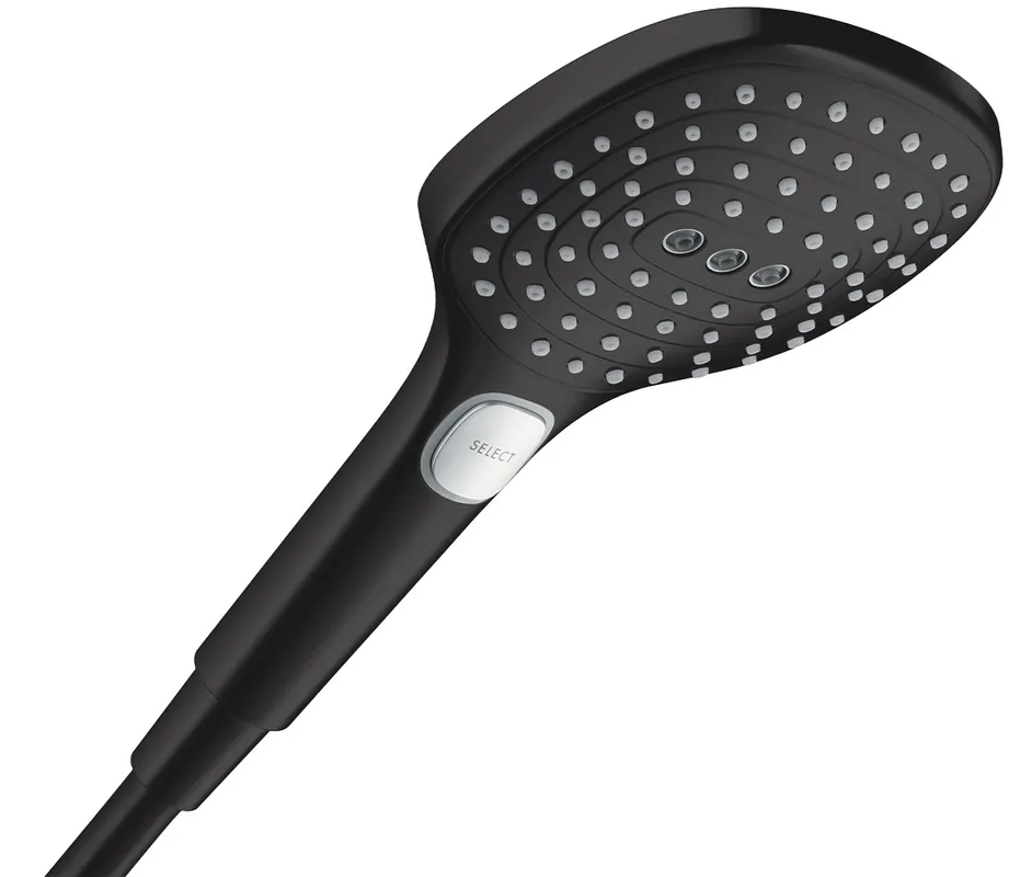 Premium Hansgrohe Raindance Select E / RainAir, Handdouche, 120mm douchekop, 3jet, mat zwart