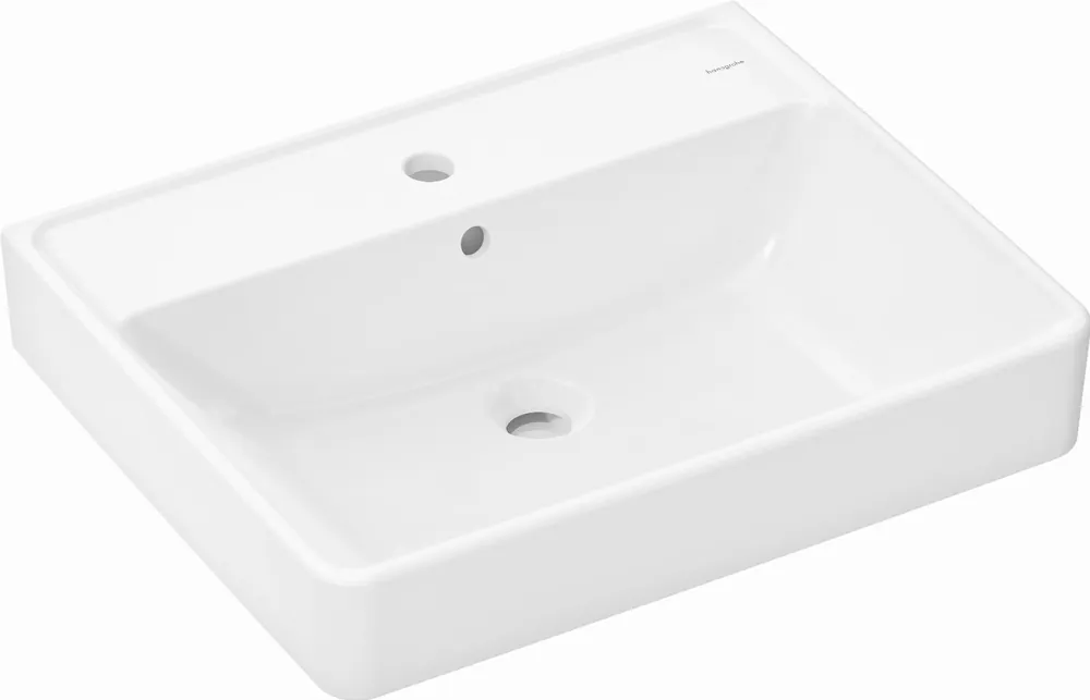 Hansgrohe Xanuia Q wastafel m. kraangat m. overloop 60x48x17cm wit 60133450 Beste Prijs