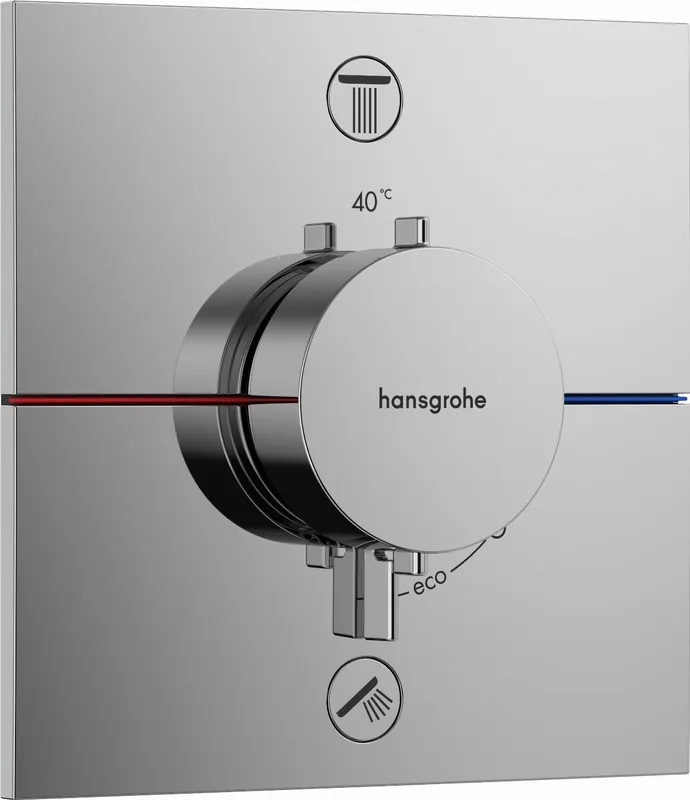 Snelle Levering Hansgrohe ShowerSelect Comfort E afbouwdeel v. inbouw douchekraan thermostatisch m. 2 functies chroom 15572000