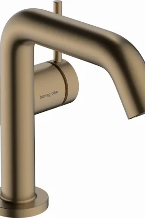 Beste Prijs HansGrohe Tecturis S 1-greeps wastafelkraan 110 Fine coolstart zonder afvoer brushed bronze 73321140