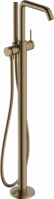 Nu Kopen Hansgrohe Tecturis S afbouwdeel v. vrijstaande badkraan vloermontage m. omstel m. handdouche voorsprong 19.4cm brushed bronze 73440140