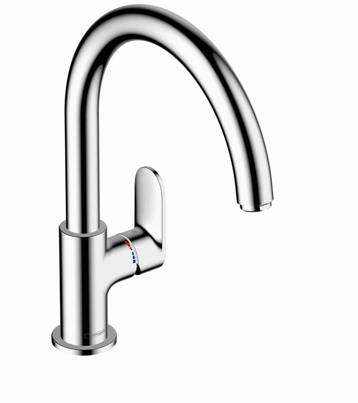 Seizoensaanbieding Hansgrohe Vernis Blend M35 keukenkraan m. hoge draaibare uitloop chroom 71870000