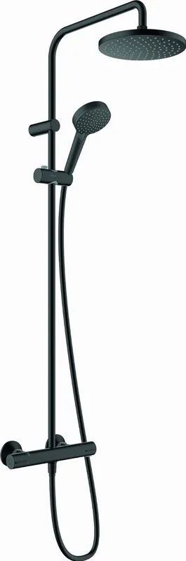 Hansgrohe Vernis Blend Showerpipe met douchethermostaat Eco Smart mat zwart 26089670 Dagaanbieding