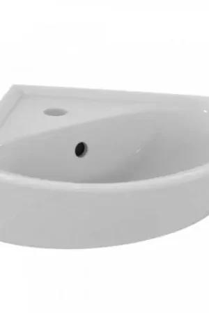 Exclusieve Aanbieding Ideal Standard Eurovit hoekfontein m. kraangat m. overloop 34x34cm wit E872701