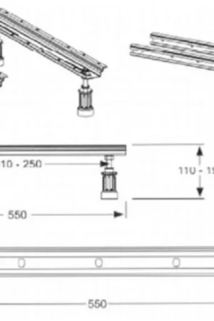 Superprijs Ideal Standard universele badpotenset voor baden met wandsteun K727467