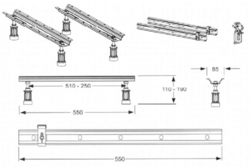 Superprijs Ideal Standard universele badpotenset voor baden met wandsteun K727467