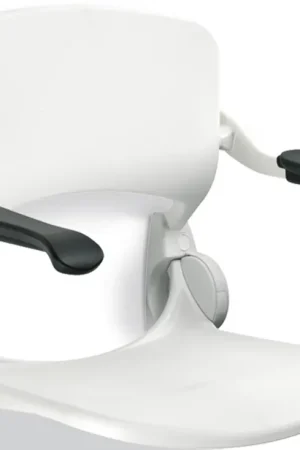 Linido douchezitting opklapbaar met rugleuning en armleggers kunststof wit (RAL9010) LI2203.2006-02 Direct Verzonden