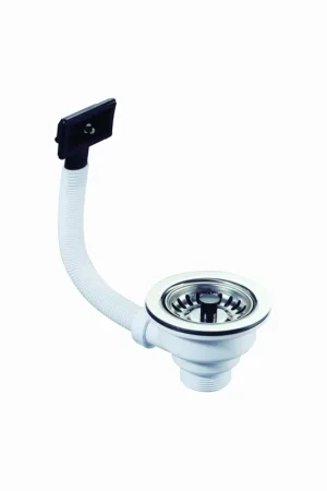 Meest Verkocht Walraven, McAlpine, Korfplug, uitneembare RVS korf, overloop met flexibele buis, 6/4", wit, (voor gootsteen afvoer) 0054680