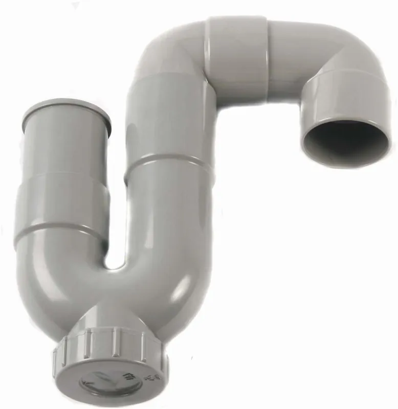 Hoge Kwaliteit Wavin ABS inbouwsifon universeel 32mm, grijs