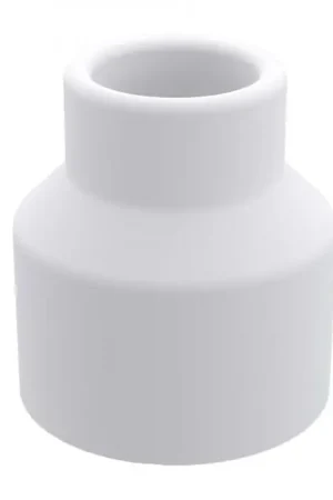 Hete Deal Wisa 103 closetafvoermanchet, recht, diameter 44mm, buisdiameter 60mm, lengte 71mm, kunststof, wit 1409985438