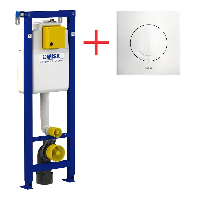 Lage Prijs Wisa Excellent XS inbouwreservoir wc 114cm met Argos wit bedieningspaneel 8050452981