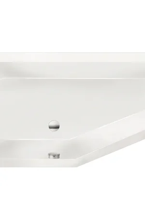 Xenz Lagoon compact ligbad links 160x75cm wit 6980-01 Finale Uitverkoop
