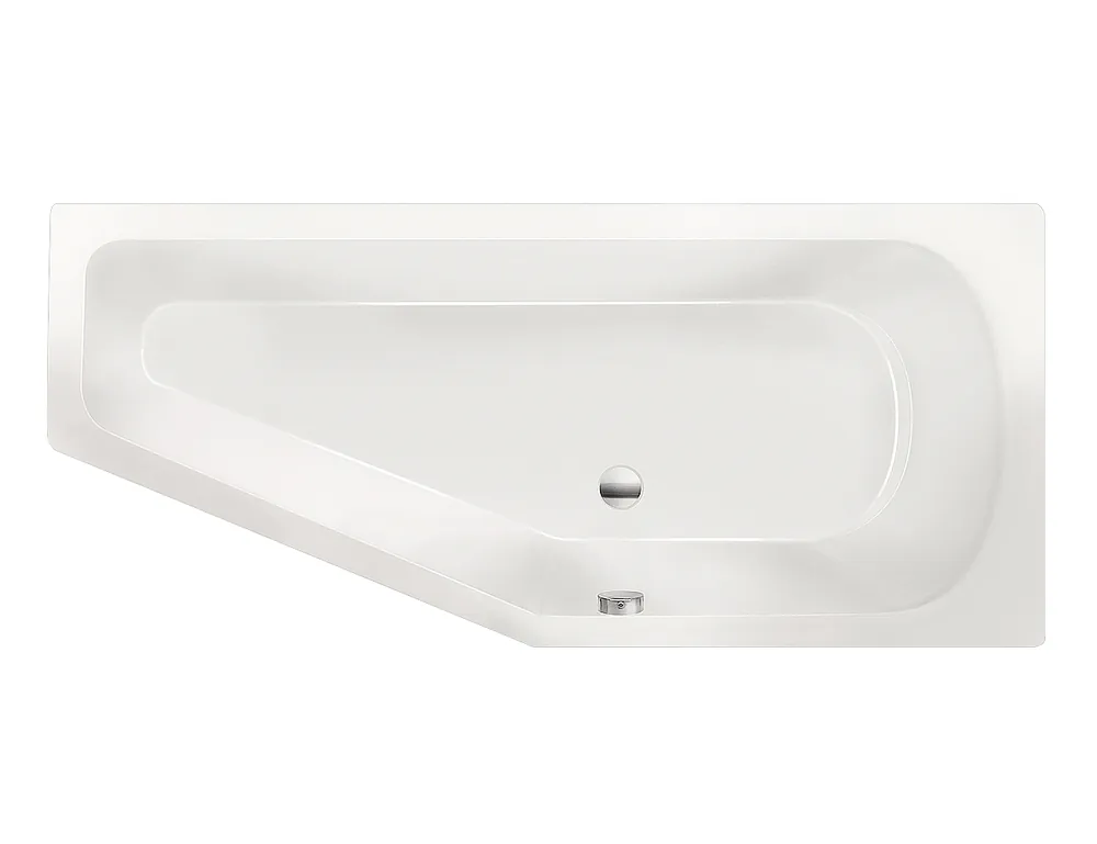 Hoge Kwaliteit Xenz Lagoon compact ligbad rechts 160x75cm wit 6981-01