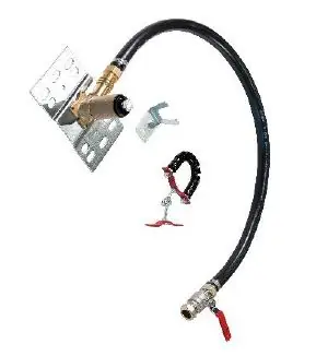 Bestseller Ajax kastmontageset M2 3/4", flexibele toevoerslang 1 meter en afsluiter