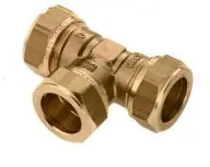 Aanbieding Bonfix 82501 T-stuk 15 mm vernikkeld
