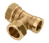 Exclusieve Aanbieding BONFIX 82611 T-stuk 15 x 15 x 1/2"bi. vernikkeld