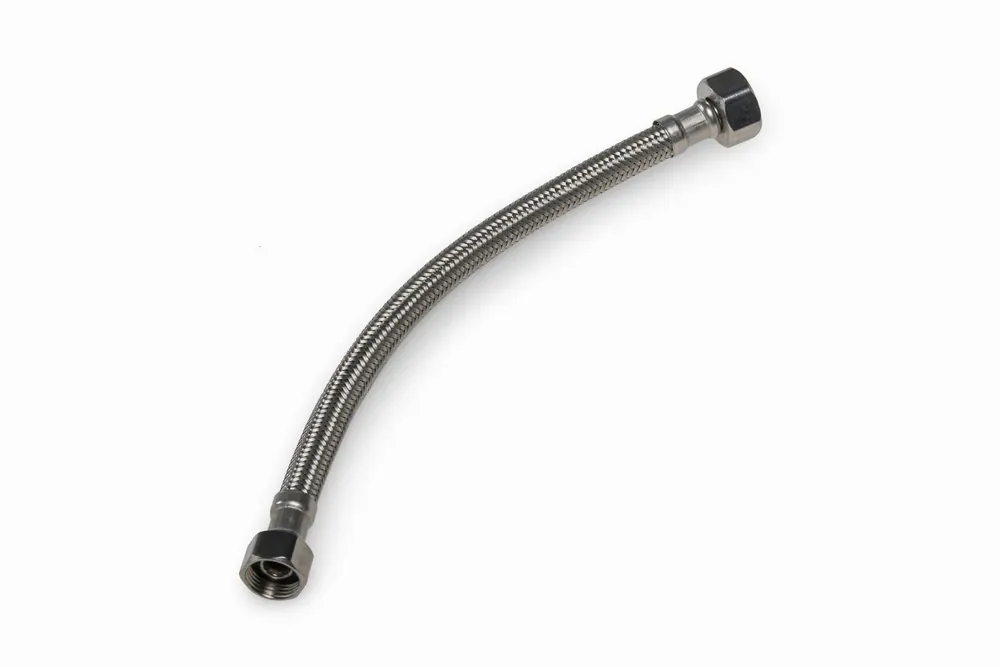 Blue Label flexibele aansluitslang 1/2"x3/8" bi-bi geborsteld nikkel 25cm FK501BNSP Veilige Betaling