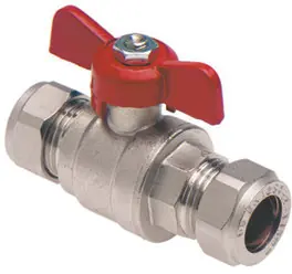 Beste Prijs Bonfix CV kogelkraan 15mm knel met vlindergreep PN25 92795