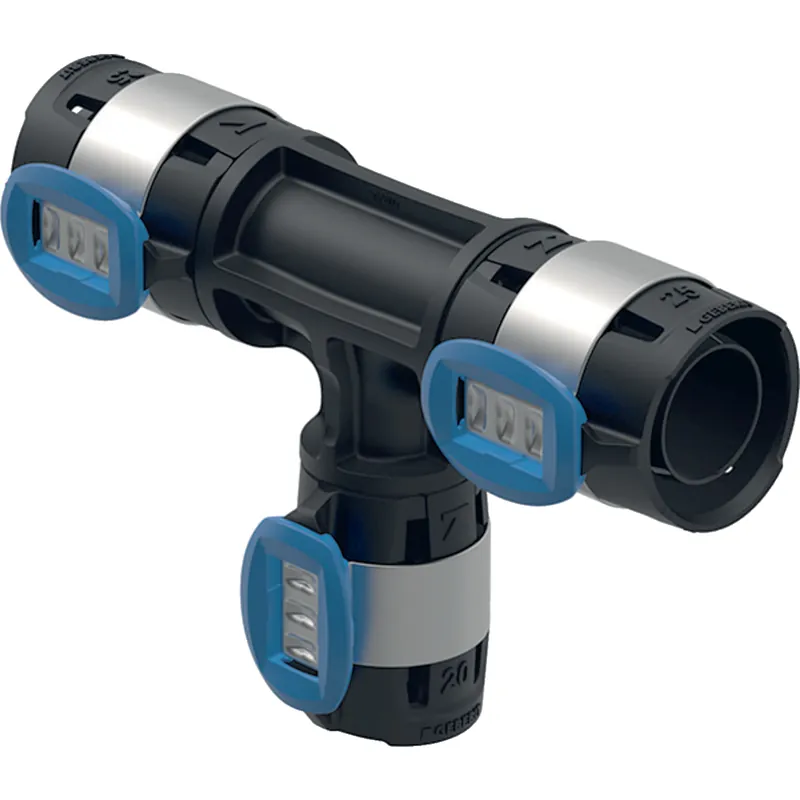 Geberit FlowFit verloop T-stuk PPSU d25-16-20 Flitsaanbieding