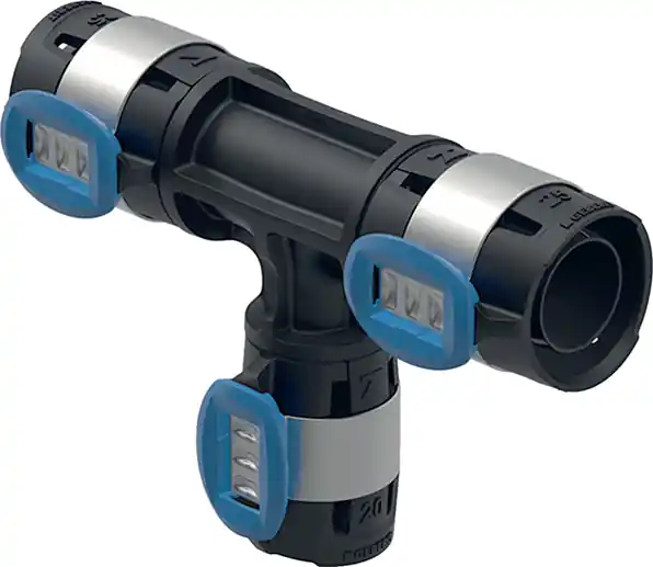 Bestel Nu Geberit FlowFit verloop T-stuk PPSU d40-20-40