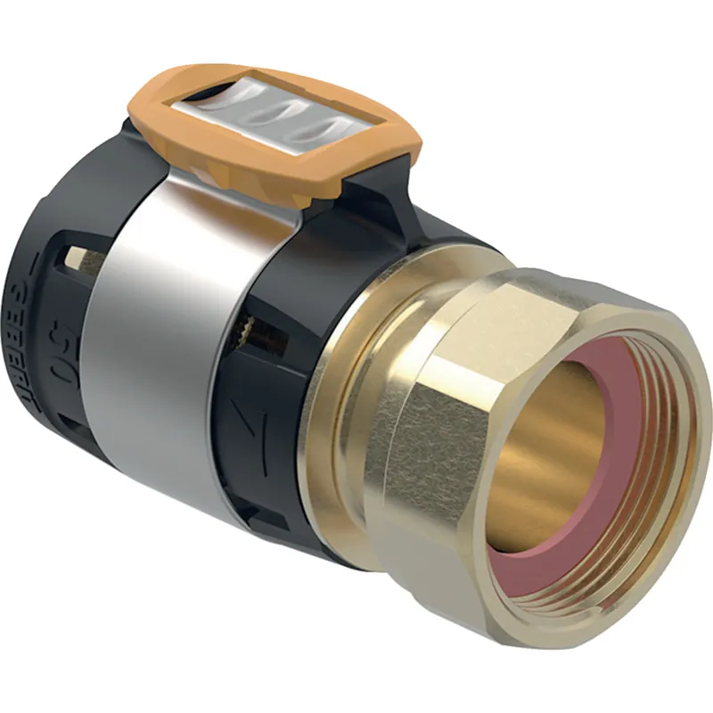 Geberit FlowFit vlakke koppeling siliciumbrons d50-G1.3/4" Speciale Aanbieding