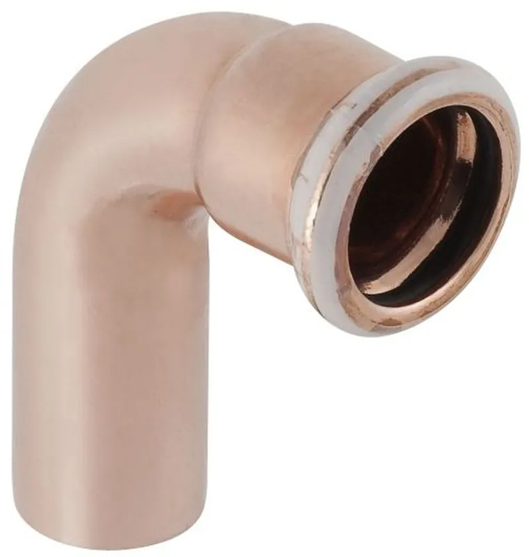 Geberit Mapress bocht 90 graden 1-delig, koper, met CIIR afdichtring, 22mm x 22mm (schuifeind x persmof) 60304 Bestseller