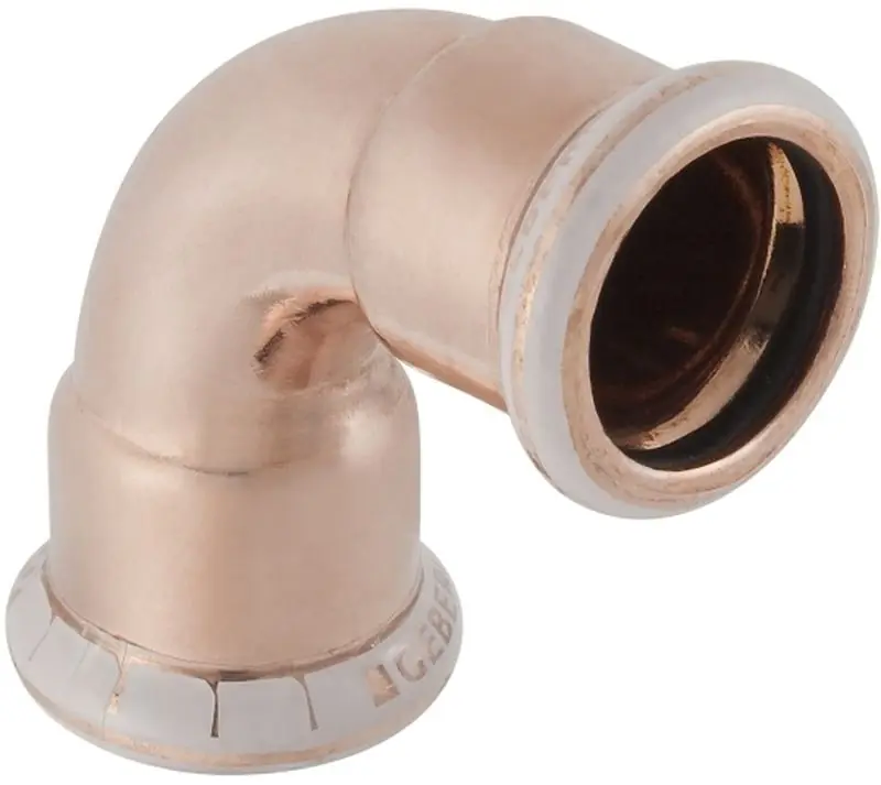 Geberit Mapress bocht 90 graden koper met CIIR afdichtring 22mm x 22mm (persmof x persmof) 60104 Seizoensaanbieding
