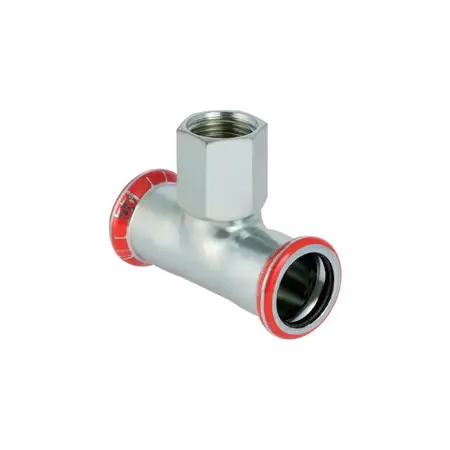Tijdelijk Beschikbaar Geberit Mapress C-staal overgang T-stuk BI 76,1-Rp3/4"-76,1