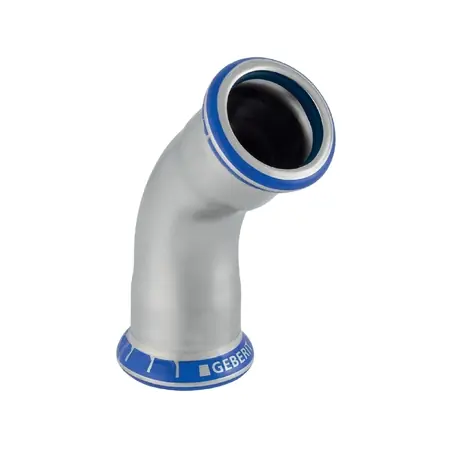 Geberit Mapress rvs 316 FKM blauw bocht 45 gr 35 mm Premium