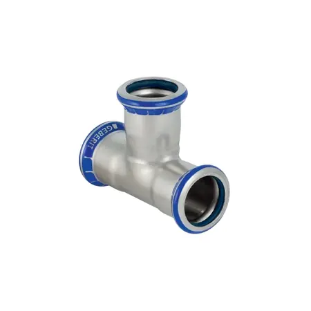 Geberit Mapress rvs 316 FKM blauw T-stuk 18 mm Gratis Retour