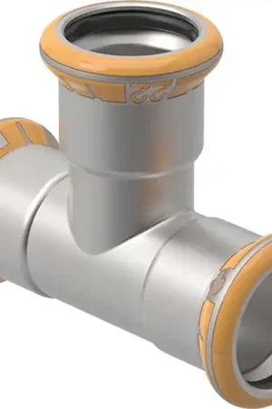 Betaalbaar Geberit Mapress Therm rvs T-stuk 28 mm