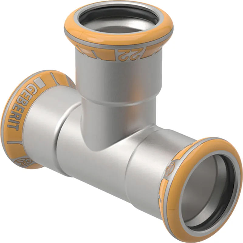 Dagaanbieding Geberit Mapress Therm rvs T-stuk 88,9 mm