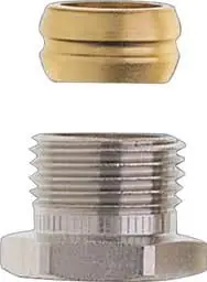 Heimeier knelset messing chroom 1/2" x 15mm (buitendraad) 220115351 Favoriet
