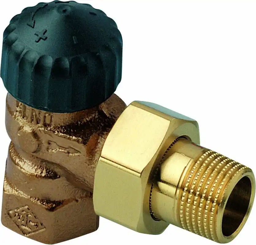 Beperkte Voorraad Heimeier Standaard thermostatische radiatorkraan met vaste Kv waarde 1/2" Haaks. T.b.v. M30 kop 220102000