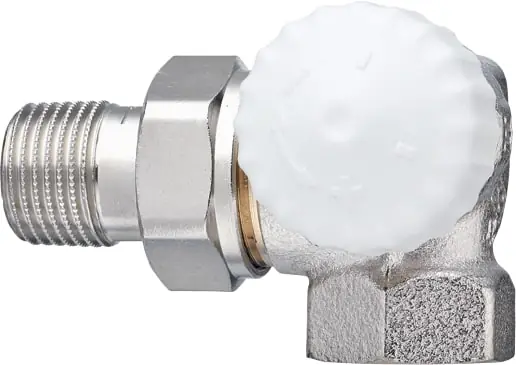 Favoriet Heimeier V-Exact II voorinstelbare thermostatische radiatorkraan 1/2" Dubbel Haaks Rechts. T.b.v. M30 kop