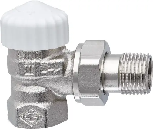 Heimeier V-Exact II voorinstelbare thermostatische radiatorkraan 1/2" haaks tbv M30 kop 3711-02.000 Laatste Kans