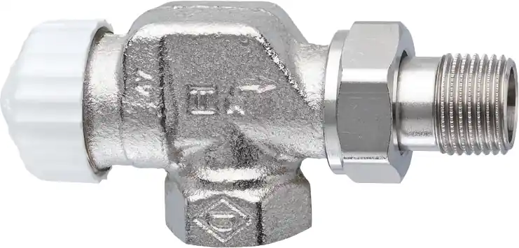 Populair Heimeier V-Exact II voorinstelbare thermostatische radiatorkraan 1/2" haaks verkeerd tbv M30 kop 371002000