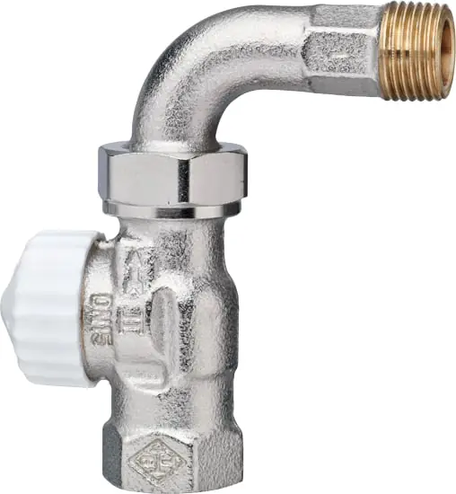 Favoriet Heimeier V-Exact II voorinstelbare thermostatische radiatorkraan 1/2" Recht met bocht. T.b.v. M30 kop