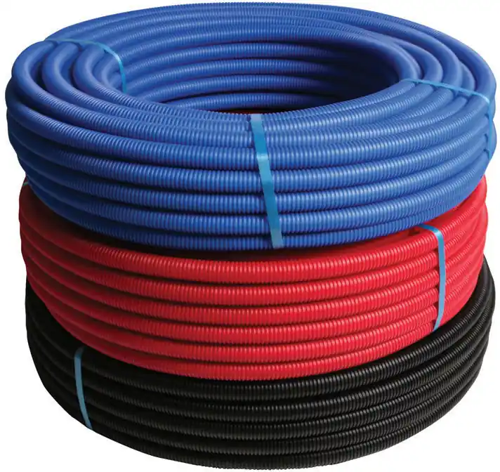 Tijdelijk Beschikbaar Henco Meerlagenbuis Glad Standaard 32x3 met mantel Blauw 25M 25032MB