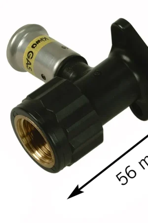 Beperkt Aanbod Henco muurpl gas 16-1/2bi 40mm