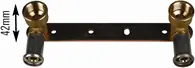Henco Dubbele muurplaat binnendraadopbouw 14x1/2"x16x1/2" Actieprijs