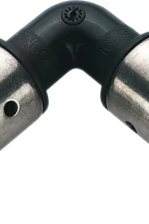 Aanbieding Henco knie koppeling 90gr 16 x 16mm kunststof (pers x pers) 1PK1616
