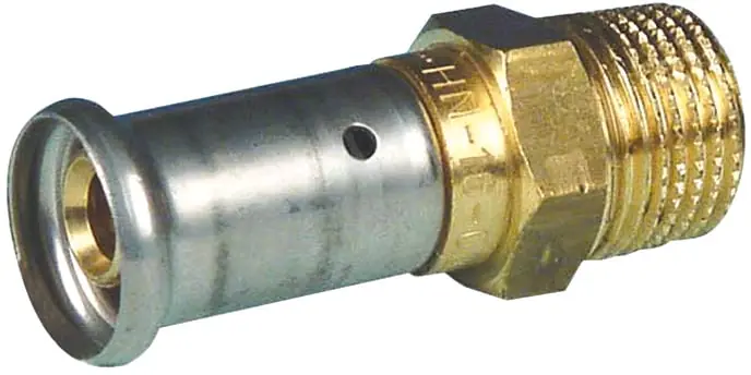Lage Kosten Henco puntstuk messing buitendraad 16X3/4‘‘