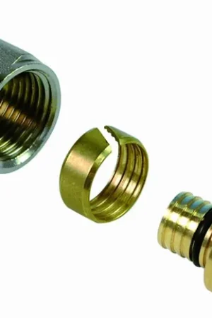 Beste Prijs Henco adapter voor schroeffiting naar buis 20x22 cu (geel messing) 132022HA2