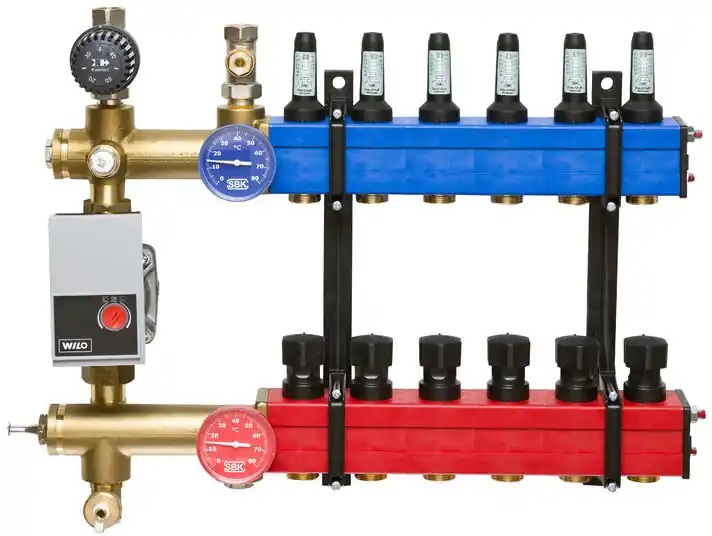Komfort SBK verdeler type 4801 E-pomp boven aansluiting, 10 tot 145 l/u, 8-groeps 48010008 Goedkoop