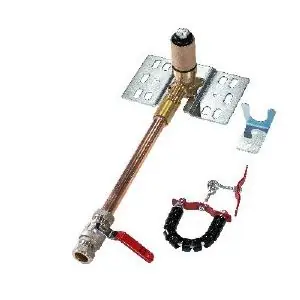 MONTAGESET 3/4" EURO M2 KNEL MET RECHTE STANDPIJP/KOGELAFSL Lage Prijs