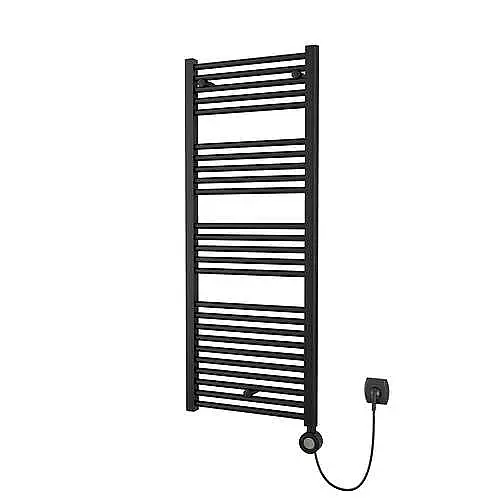 Finale Uitverkoop Masterwatt Calor V2 elektrische radiator 1497x600mm 900W mat zwart RAL9005 300200040