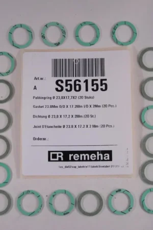 Exclusieve Aanbieding Remeha pakkingring 23,8X17,7X2 (20 Stuks) S56155