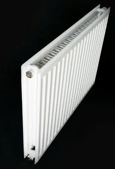 Thermrad Super-8 Sani Coat, paneelradiator 1504W, 8 aansluitingen, hxdxl 900x21x800mm, wit RAL9016 Finale Uitverkoop